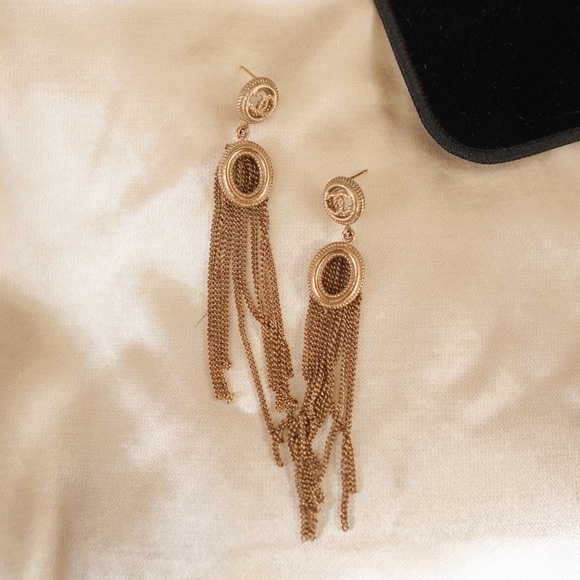 CHANEL Jewelry - CHANEL Rope Medallion Tassel Earrings — B16 Pre-Fall 2016 — With Pouch